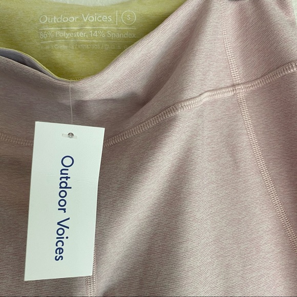 OUTDOOR VOICES 7/8 dipped leggings dahlia SMALL - Picture 9 of 13